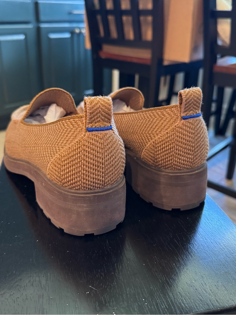 Rothy's Women's Tan Lug Loafers - Picture 4 of 6